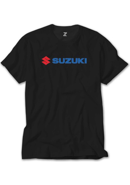 Suzuki Motorcycle Logo Siyah T-Shirt