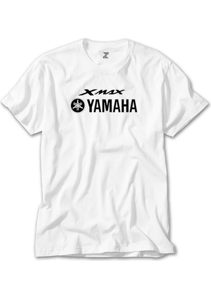 Yamaha Xmax Text Beyaz T-Shirt
