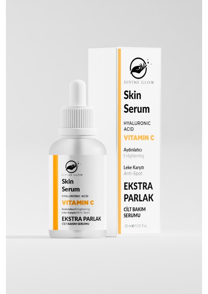 C Vitamini & Hyaluronik Asit Extra Parlak Aydınlatıcı ve Leke Karşıtı Yüz Serumu 30 ml