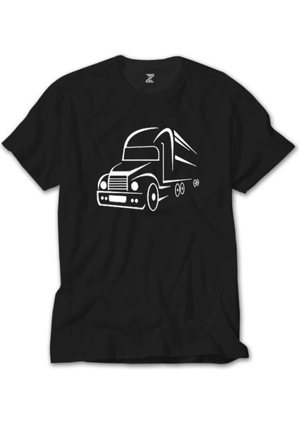 Tır Silüet Siyah T-Shirt