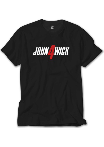 John Wick 4 Logo Siyah T-Shirt