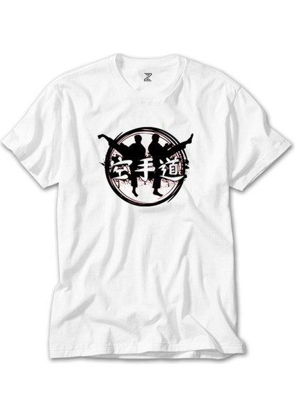 Taekwondo Red Circle Beyaz T-Shirt