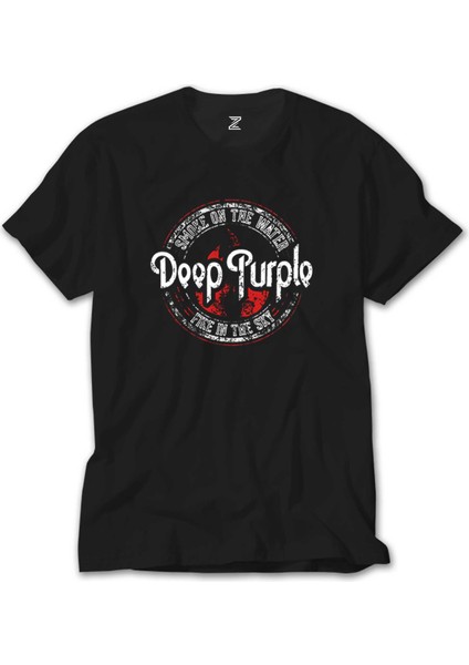 Deep Purple Smoke On The Water Siyah Tişört