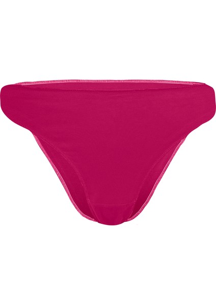 Yohannes Club  Kadın Pamuklu Basic Bikini Külot,3'lü, Pembe, Kırmızı, Lacivert