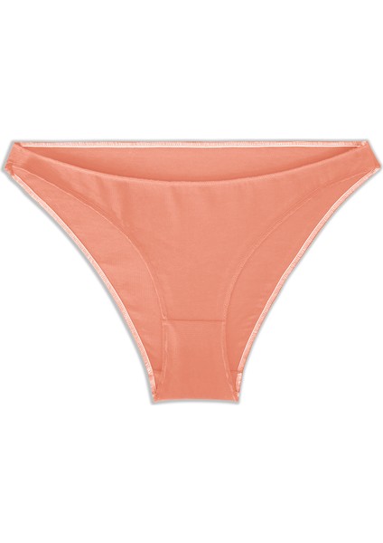 Yohannes Club  Kadın Pamuklu Basic Bikini Külot,5'li, Somon, Pembe, Bordo, Lacivert, Siyah