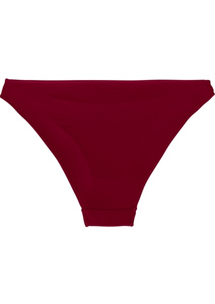 Yohannes Club  Kadın Pamuklu Basic Bikini Külot,3'lü, Pembe, Kırmızı, Bordo