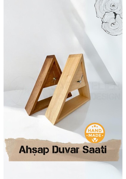 El Yapımı | Ihlamur Ağacı | Ahşap Duvar Saati & Masa Saati modelleri