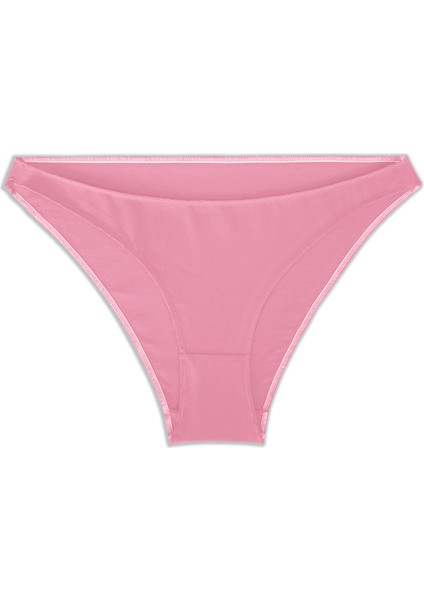Kadın Pamuklu Basic Bikini Külot,5'li, Somon, Pudra, Lila, Lacivert, Siyah fırsatları