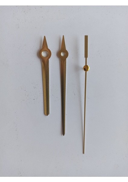 Gold Renk Saat Akrep - Yelkovan - Saniye