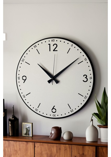 Dekoratif Yeni Modern Rasalhague Ahşap Duvar Saati 48cm