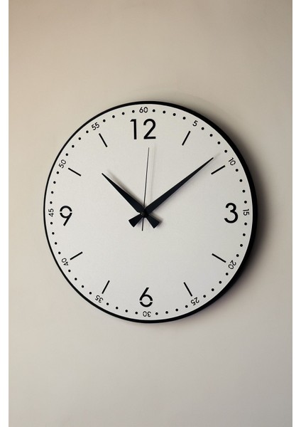 Dekoratif Yeni Modern Rasalhague Ahşap Duvar Saati 48cm