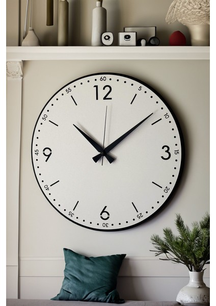 Dekoratif Yeni Modern Rasalhague Ahşap Duvar Saati 48cm