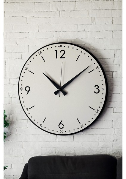 Dekoratif Yeni Modern Rasalhague Ahşap Duvar Saati 48cm