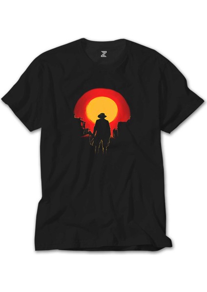 Red Dead Redemption 2 Arthur Morgan Siyah Tişört