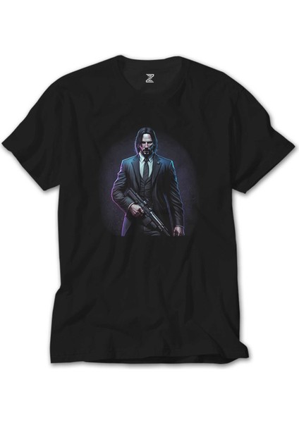 John Wick Art Classic Siyah T-Shirt