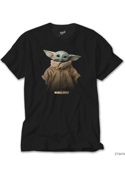 Yoda Baby The Mandalorian Siyah T-Shirt