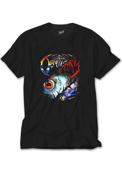 Obituary Cover Siyah T-Shirt