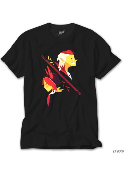 Lol Xayah And Rakan Siyah T-Shirt