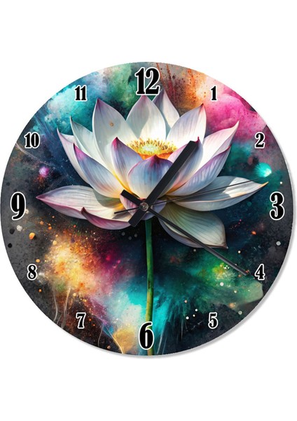 Lotus Çiçeği Duvar Saati Duvar Saati