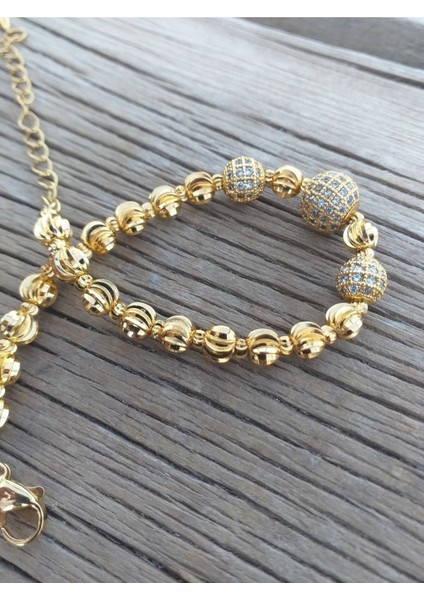 Kadınlar için 22 ayar altın kaplama zarif ve parlak bileklik, pirinç materyal fiyatları