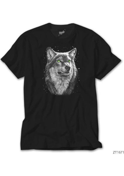 Kurt Wolf Siyah T-Shirt
