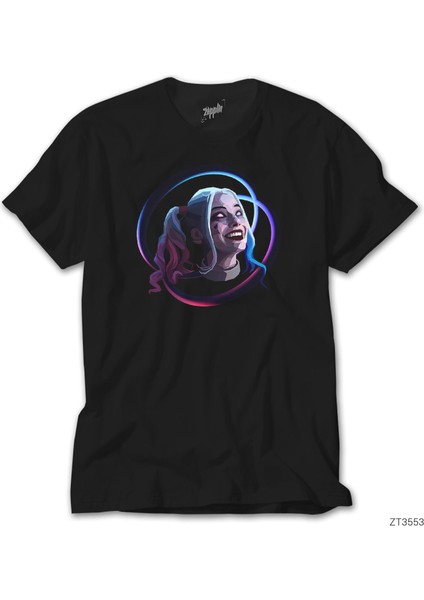 Harley Quinn Smile Siyah T-Shirt