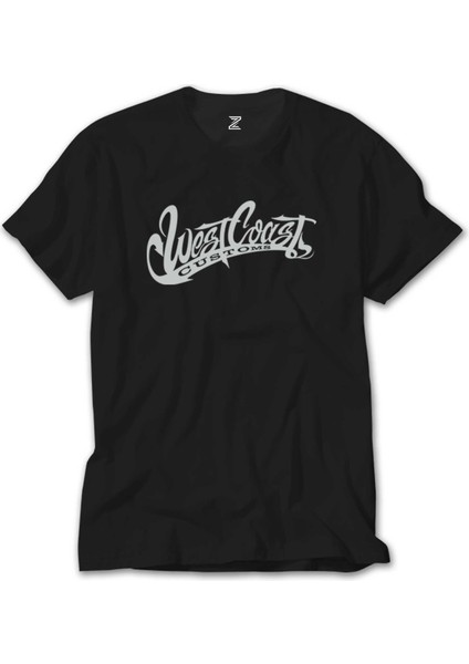 West Coast Customs Text Siyah T-Shirt