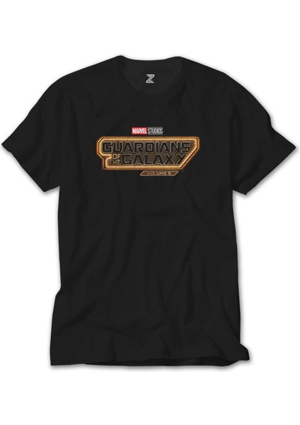 Galaksinin Koruyucuları Volume 3 Logo Siyah T-Shirt