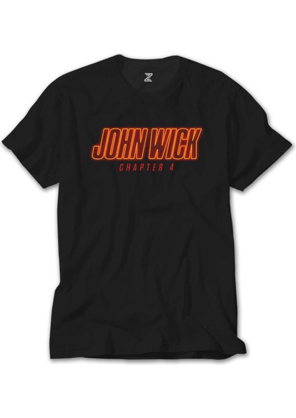 John Wick Neon Siyah T-Shirt