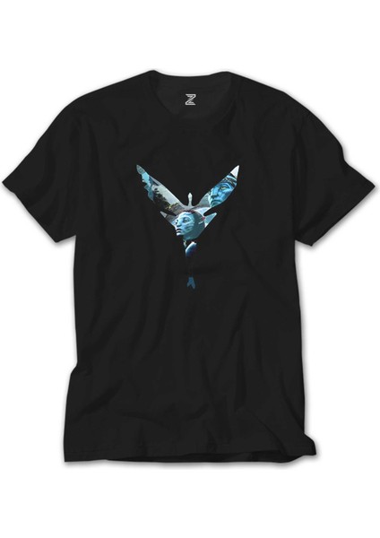 Avatar The Way Of Water Butterfly Siyah T-Shirt