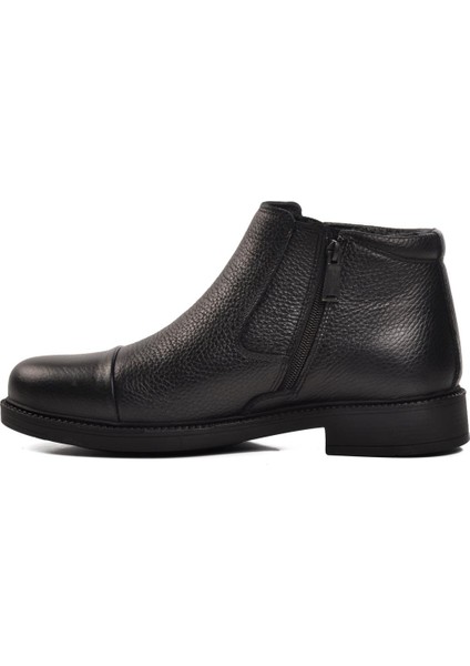 250047 Siyah Floter Içi Kürklü Deri Erkek Bot modelleri