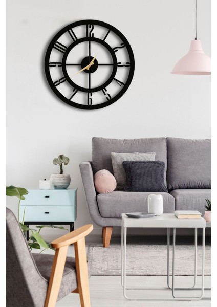 Dekoratif Duvar Saati 48x48 Cm + Vazo Tablo modelleri