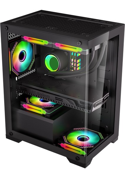 XSR871 I5 4570 16GB Ram 512GB M.2 Nvme SSD 8gb RX580 23.8" 165Hz Curved Performans Oyuncu Bilgisayarı