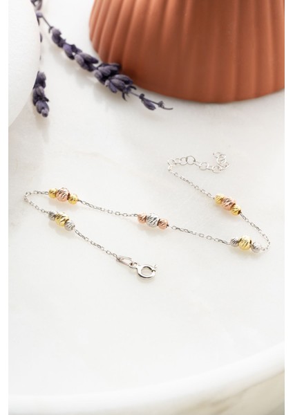 925 Ayar Gümüş Minik Dorika Toplu Bileklik, Zarif ve Şık Takı Seçeneği fırsatları