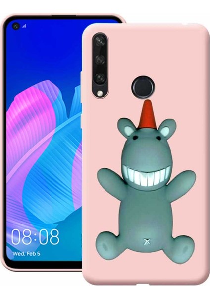 Huawei P40 Lite E Uyumlu Cartoon Silikon Telefon Kılıfı