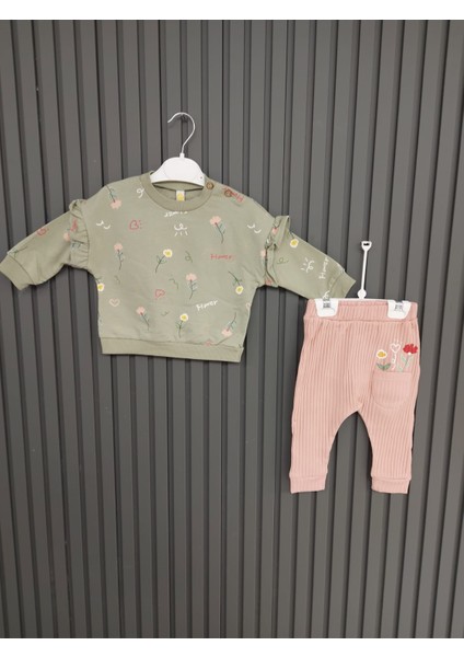 9080-İKILI Takım 9 Ay,12 Ay,18 Ay,2y Kız
