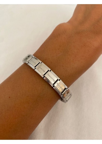 Italyan Charm Paslanmaz Çelik Bileklik