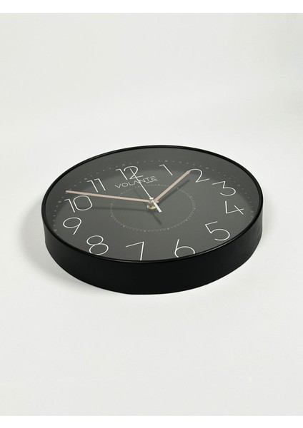 Plastik Volante® Modern Chic Serisi 30cm Ø Gerçek Cam 30 X 30 Modern Yuvarlak Siyah fırsatları