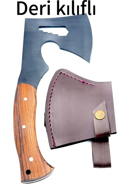 Kamp Outdoor Balta Bıçak Deri Kılıflı