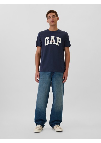 Erkek Lacivert Everyday Soft Gap Logo T-Shirt