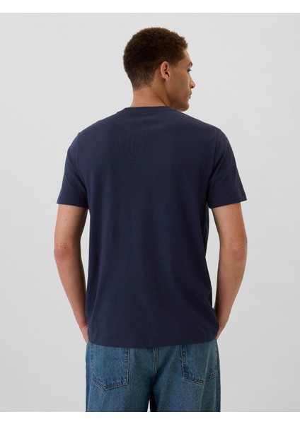 Erkek Lacivert Everyday Soft Gap Logo T-Shirt