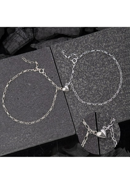 Sonsuz Aşk Çift Bilekliği | 925 Ayar Gümüş Bileklik