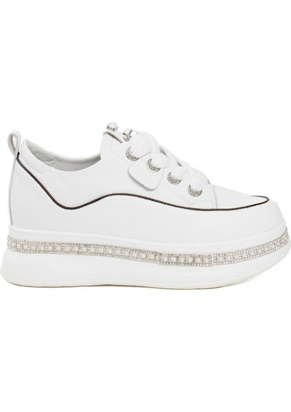 Guja 24K308-1 Taş Sargılı Kalın Taban Kadın Sneaker Ayakkabı