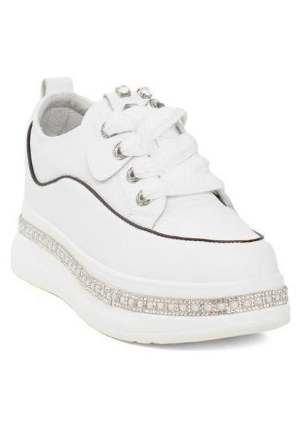 Guja 24K308-1 Taş Sargılı Kalın Taban Kadın Sneaker Ayakkabı