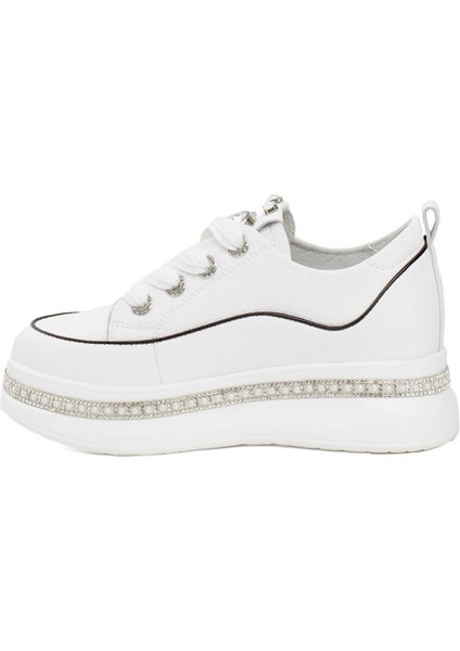 Guja 24K308-1 Taş Sargılı Kalın Taban Kadın Sneaker Ayakkabı