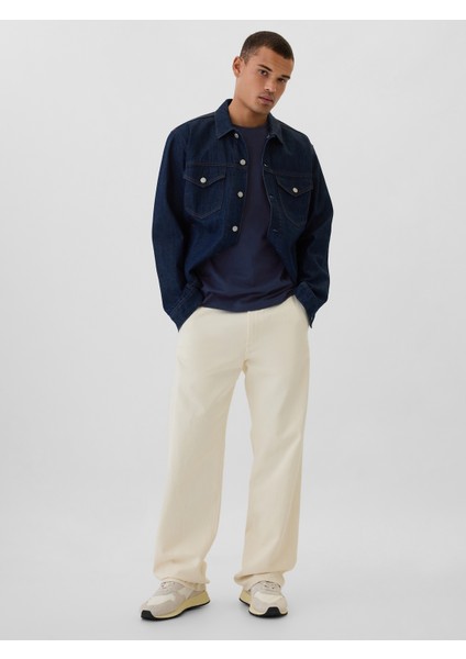 Erkek Lacivert Gap Logo Everyday Soft T-Shirt