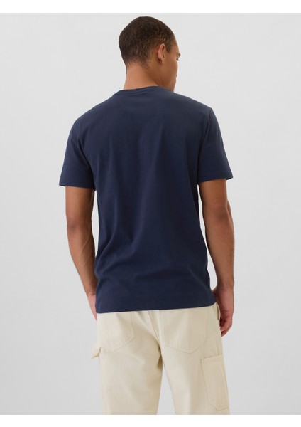 Erkek Lacivert Gap Logo Everyday Soft T-Shirt