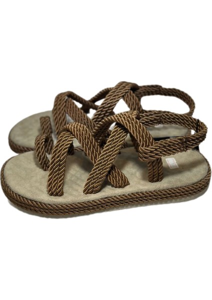 Parmak Arası Ip Örgülü Hasır Sandalet Terlik fiyatları