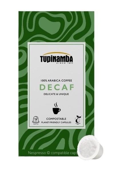 Decaf Kapsül Kahve x10 Adet - Compostable - Nespresso Makineleriyle Uyumlu - Kafeinsiz