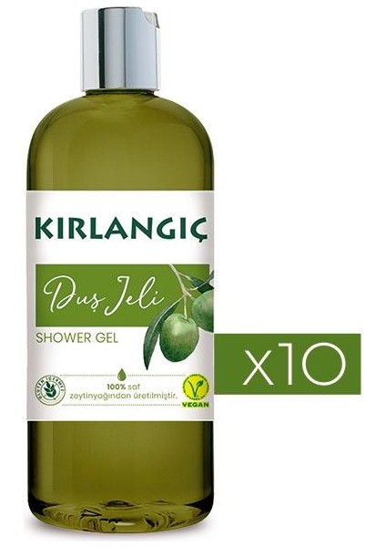 400 ml Zeytinyağlı Duş Jeli * 10 Adet